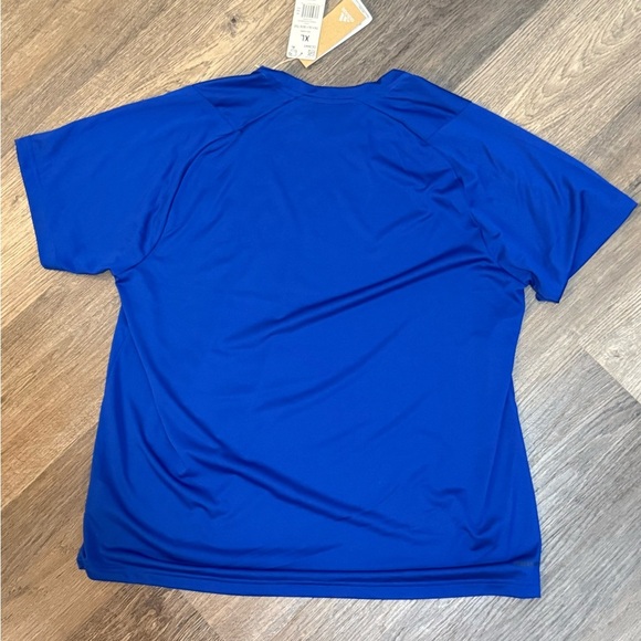 NWT Adidas Men's XL DriFit Bold BlueShort Sleeve Lightweight Tee Shirt - Picture 2 of 2